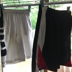 White Nike Elite Shorts & Nike Black/White Shorts